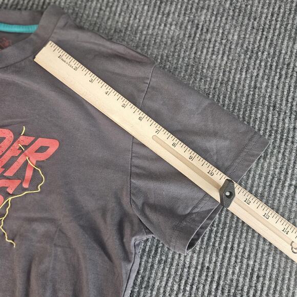 Sendero Shirt Womens Large Thunder Rolls Cropped Embroidered Lightning Western - Picture 4 of 10